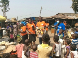 Project Accountant, Kunle Adeogun and WOCON's Volunteer